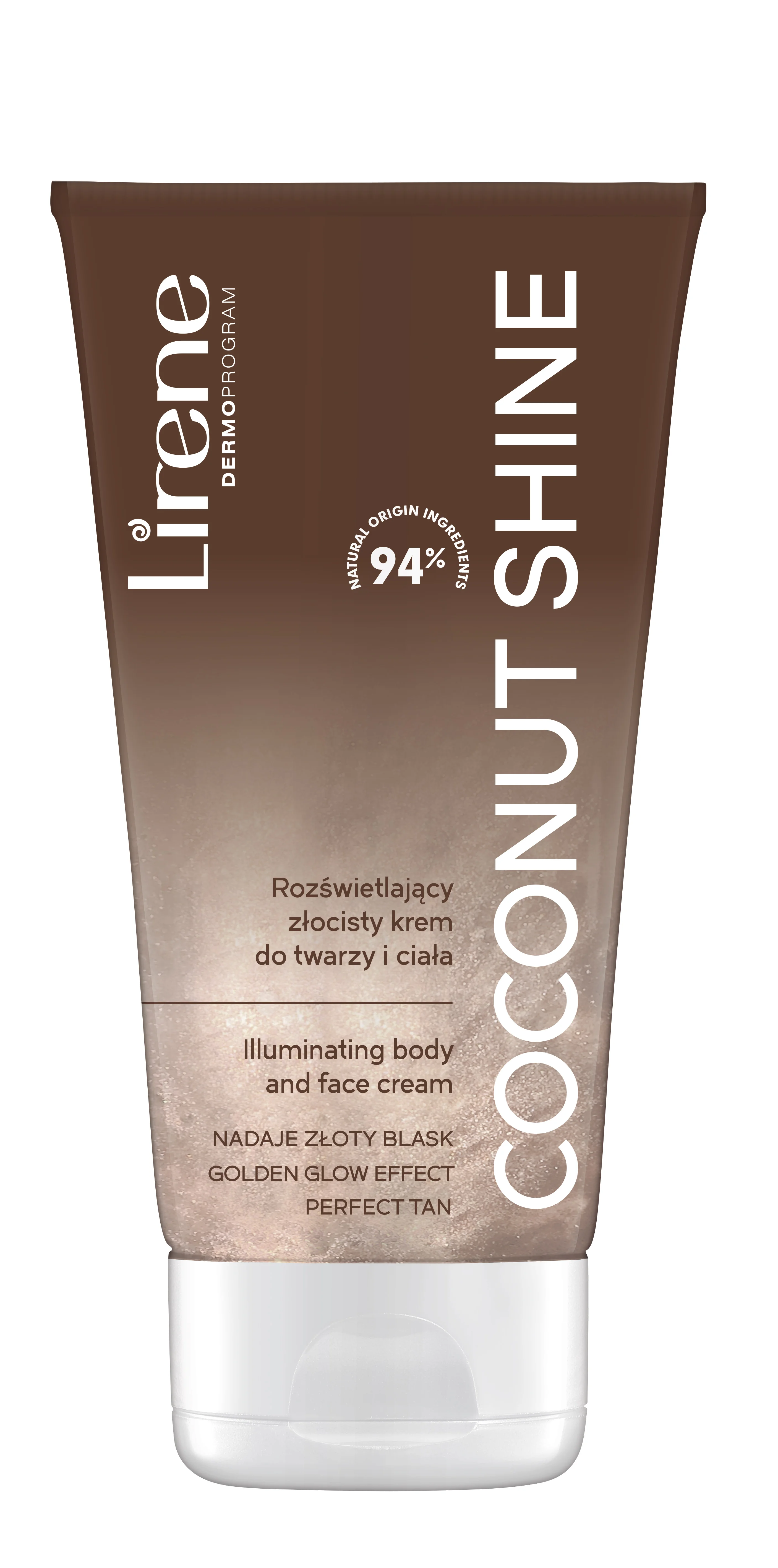 Lirene PERFECT TAN Illuminating body and face cream COCONUT SHINE